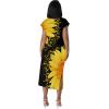 imagePINSV Women Cap Sleeves Summer Midi Dress Casual Fitted Slit Dresses with PocketsFlower Print