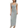 imagePINSV Womens Bodycon Maxi Dress Stretchy Sleeveless Tank Dress Summer Long Ribbed Casual Beach Party DressGrey