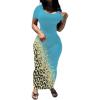 Blue Leopard Print