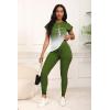 imagePINSV Women 2 Piece Outfits Summer Sweatsuits Track Suits Short Tops Long Pant Sweat Suit Legging Jogger SetsGreen a
