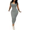 imagePINSV Womens Sexy Bodycon Tank Dress Basic Sleeveless Long Maxi Dresses Party Club Beach SundressesAdark Grey