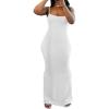 imagePINSV Women Summer Long Dress Casual Slip Sexy Sleeveless Bodycon Maxi Dresses for WomenWhite