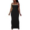 imagePINSV Women Summer Long Dress Casual Slip Sexy Slim Sleeveless Bodycon Maxi Dresses for WomenBlack a