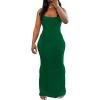imagePINSV Women Summer Long Dress Casual Slip Sexy Sleeveless Bodycon Maxi Dresses for WomenGreen