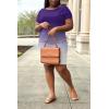 imagePINSV Women Plus Size Summer T Shirt Dresses Short Sleeve Casual Tunic Dress with PocketsPurple Gradient