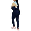 imagePINSV Womens 2 Piece Outfits Lapel Half Zip Long Sleeve Sweatshirts Sweatpants Tracksuit Casual SweatsuitsBlue Apricot
