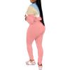 imagePINSV Womens 2 Piece Outfits Lapel Half Zip Long Sleeve Sweatshirts Sweatpants Tracksuit Casual SweatsuitsBlue Pink
