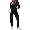 imagePINSV Sweatsuits Women 2 Piece Outfits Casual Jogging Suits Long Sleeve Hoodie Sweatpants Tracksuits SetsBlack