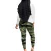 imagePINSV Womens Tracksuits 2 Piece Outfits Sweatsuits Long Sleeve Top Jogger Legging Pants SetsCamo Print