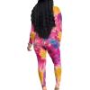 imagePINSV Womens Tracksuits 2 Piece Outfits Sweatsuits Long Sleeve Top Jogger Legging Pants SetsPink Shade