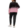 imagePINSV Women Plus Size 2 Piece Outfits Sweatsuits Full Zip Hooded Sweatshirt Sweatpants TracksuitsBpink Line