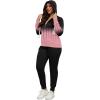imagePINSV Women Plus Size 2 Piece Outfits Sweatsuits Full Zip Hooded Sweatshirt Sweatpants TracksuitsBpink Line